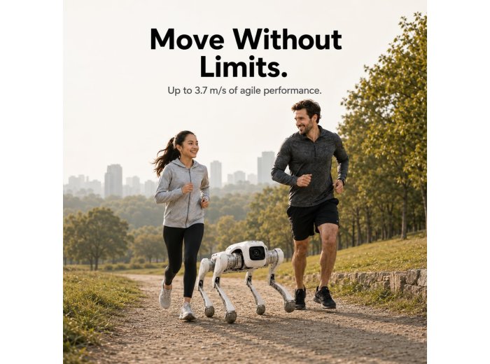 FX Aegis Pro AI Robot Dog, Programmable Quadruped Robot with 4K Camera, Remote Control and Wi-Fi/Bluetooth for Entry-Level STEM Education