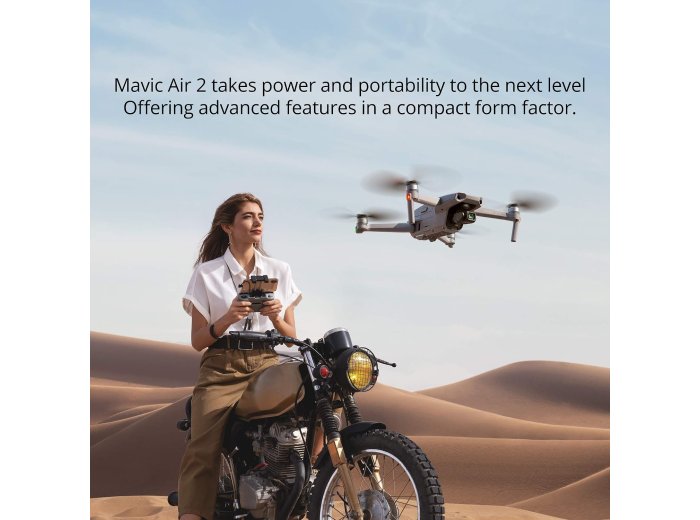 DJI Mavic Air 2 Fly More Combo with DJI Smart Controller - Drone Quadcopter UAV with 48MP Camera 4K Video 1/2"" CMOS Sensor 3-Axis Gimbal 34min Flight Time ActiveTrack 3.0, Gray