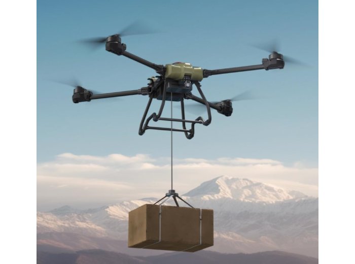 Heavy-Lift Drone up to 110 lb (50kg) Payload, Waterproof, 5 mile (8 Km) Long Range UAV, Take-Off Weight 200 lb (90 kg), Delivery Quadcopter