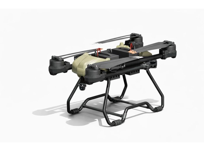 Heavy Lift Drone up to 200 lb, up to 5 mile Range UAV, Waterproof, Delivery Quadcopter (50 kg) 110 lb
