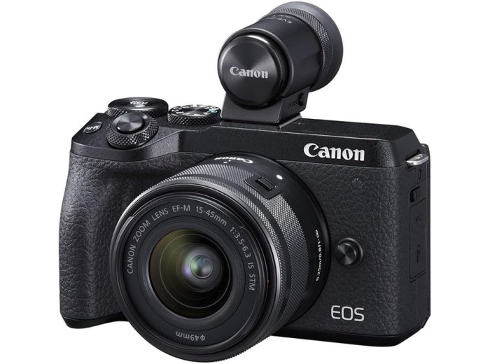 Canon EOS M6 Mark II Mirrorless Camera with 15-45mm Lens (Black) Bundle
