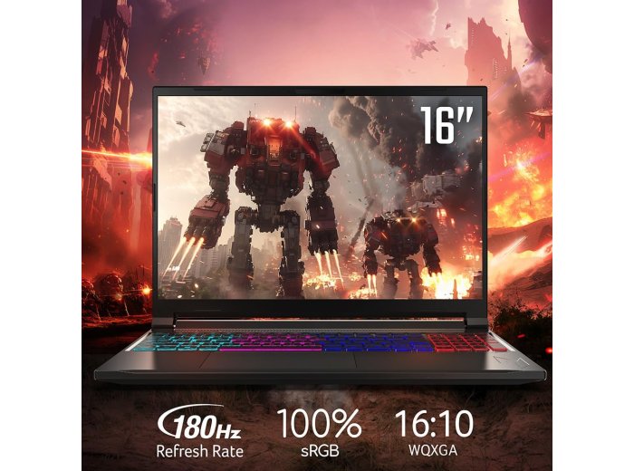 Acer Nitro V 16S AI Gaming Laptop | AMD Ryzen 7 260 Processor | NVIDIA GeForce RTX 5060 Laptop GPU (572 AI Tops) | 16" WUXGA IPS 180Hz Display | 32GB DDR5 | 1TB Gen 4 SSD | Wi-Fi 6 | ANV16S-41-R2AJ
