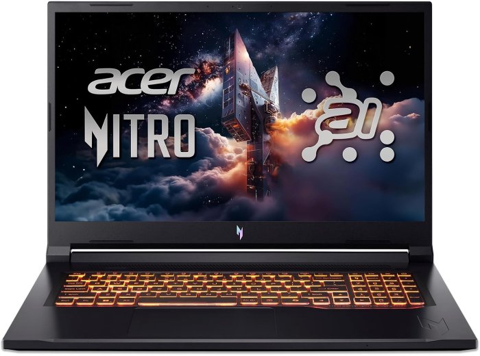 Acer Nitro V 17 AI Gaming Laptop | AMD Ryzen 7 260 Processor | NVIDIA GeForce RTX 5060 Laptop GPU (572 AI Tops) | 17.3" FHD IPS 180Hz Display | 16GB DDR5 | 1TB Gen 4 SSD | Wi-Fi 6E | ANV17-41-R0FJ