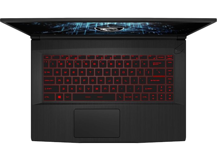 msi GF65 Gaming Laptop: 15.6" 144Hz FHD 1080p, Intel Core i7-10750H 6 Core, NVIDIA GeForce RTX 3060, 16GB, 512GB NVMe SSD, WiFi 6, Red Keyboard, Win 10, Black (10UE-047)