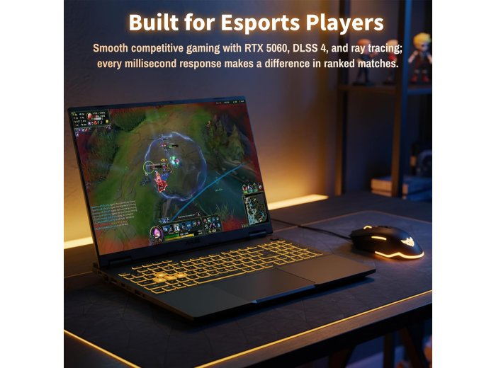 ASUS 2025 TUF-F16 Gaming Laptop | Intel 16 Core i7-14650HX | NVIDIA GeForce RTX 5060| 16" FHD+ 165Hz Display 300 nits | Windows 11 Pro | WiFi 6E | 64GB DDR5 RAM, 2TB SSD | Backlit Keyboard