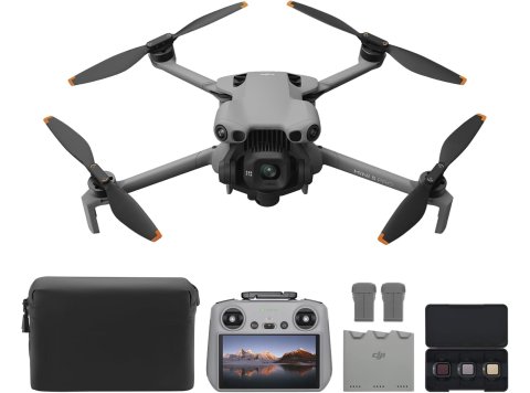 DJI Mini 5 Pro Fly More Combo Plus with DJI RC 2, Drone with Camera, 1-Inch CMOS, 4K Drone for Beginners, Obstacle Sensing, ActiveTrack 360°, 225° Gimbal Rotation, Extended Battery Life