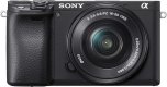 Sony Alpha a6400 Mirrorless Camera: Compact APS-C Interchangeable Lens Digital Camera with Real-Time Eye Auto Focus, 4K Video, Flip Screen & 16-50mm Lens - E Mount Compatible - ILCE-6400L/B, Black