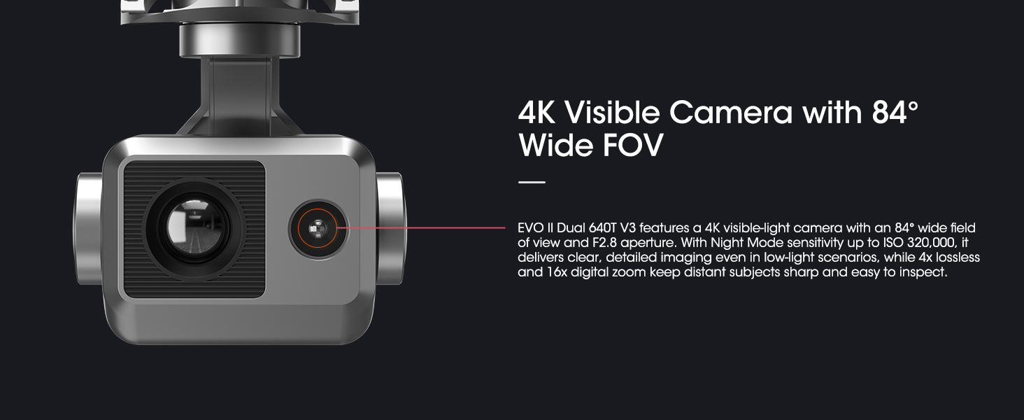 evo ii dual 640t v3 with camera for adults 4k